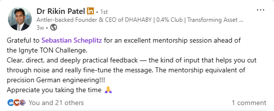 Dr Rikin Patel: Clear, direct, and deeply practical feedback